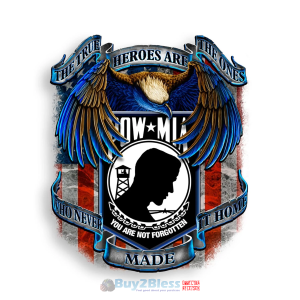 POW True Heroes Reflective Decal From 2-12 Inches