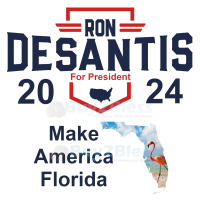 0 Desantis 2024 Magnet Make America Florida 5in x 5in UV Proof Vinyl Car Fridge